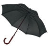 Зонт-трость светоотражающий Reflect, черный, черный, полиэстер