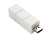 USB 2.0- флешка на 512 Мб «Кубик Рубика», белый, пластик