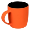 Кружка Surprise Touch Black c покрытием софт-тач, оранжевая, оранжевый, фарфор; покрытие софт-тач