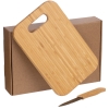 Набор Morsel, доска - бамбук; нож - керамика, бамбук; коробка - микрогофрокартон