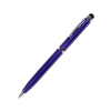CLICKER TOUCH, ручка шариковая со стилусом для сенсорных экранов, синий/хром, металл, синий, серебристый, металл