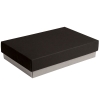 Коробка подарочная CRAFT BOX, 17,5*11,5*4 см, серый, черный, картон 350 гр/м2, серый, черный, картон