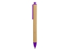 Ручка картонная шариковая «Эко 2.0», фиолетовый, бежевый, пластик, картон