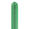 Внешний аккумулятор Uniscend All Day Compact 10000 мАч, зеленый, зеленый, пластик; покрытие софт-тач