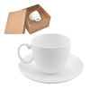 Чайная пара "Романтика" в подарочной упаковке; 16,5х16,5х11см, 210мл; фарфор; деколь, белый, фарфор