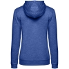 Толстовка с капюшоном женская Hoodie, ярко-синий меланж, синий, плотность 280 г/м², хлопок 60%; полиэстер 40%