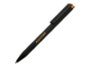 Ручка металлическая шариковая «Taper Metal» soft-touch, черный, оранжевый