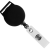 Ретрактор Attach с ушком для ленты, черный, черный, пластик