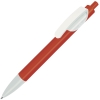 TRIS, ручка шариковая, красный корпус/белый, пластик, красный, белый, пластик