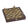 Шахматы "Средневековые рыцари", желтый, композитный материал/эмаль
