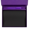 Набор Spring Shall, черный с фиолетовым, черный, фиолетовый, искусственная кожа; пластик; покрытие софт-тач; переплетный картон