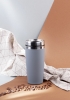 Термостакан "Эльбрус" 400 мл, покрытие soft touch, серый, нержавеющая сталь/soft touch