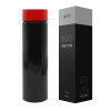 Термос Reactor duo black с датчиком температуры (черный с красным), черный, металл
