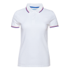 Рубашка поло женская STAN  триколор хлопок/полиэстер 185, 04WRUS, Белый, белый, 185 гр/м2, хлопок