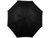 Зонт-трость «Алтуна», черный, полиэстер, кожзам
