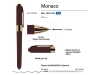 Ручка пластиковая шариковая «Monaco», коричневый, пластик, silk-touch