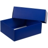 Коробка с окном InSight, синяя, синий, картон; пвх