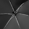 Зонт складной Carbonsteel Slim, черный, черный, купол - эпонж, алюминий; ручка - пластик, 190t; рама - металл; спицы - карбон