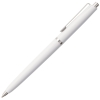 Ручка шариковая Classic, белая, белый, пластик; металл