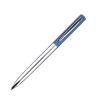 CLIPPER, ручка шариковая, синий/хром, металл, покрытие soft touch, синий, латунь, нержавеющая сталь, софт-покрытие