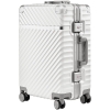 Чемодан Aluminum Frame PC Luggage V1, белый, белый, корпус - поликарбонат; рама, уголки - металл; подкладка - полиэстер