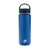 Герметичная вакуумная бутылка с широким горлышком, синий, нержавеющая сталь; pp