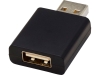 Блокиратор данных USB «Incognito», черный, пластик