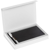 Коробка Silk с ложементом под ежедневник 13x21 см и ручку, белая, белый, картон