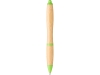Ручка шариковая «Nash» из бамбука, зеленый, пластик