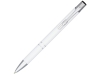 Ручка металлическая шариковая «Moneta» с анодированным покрытием, белый, алюминий