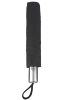 Зонт складной Fiber, черный, черный, 190t; ручка - пластик, купол - эпонж