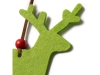 Войлочное рождественское украшение ABEND, северный олень, зеленый, шерсть