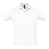 Рубашка поло мужская SUMMER II, белый, XS, 100% хлопок, 170 г/м2, белый, гребенной хлопок 100%, плотность 170 г/м2, пике