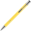 Ручка шариковая Keskus Soft Touch, желтая, желтый
