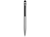 Ручка-стилус металлическая шариковая «Poke», черный, серебристый, металл