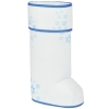 Упаковка подарочная "ВАЛЕНОК", белый/синий, 35х20 см, войлок, термотрансфер, шеврон, шерсть
