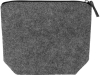 Косметичка «Felt» из RPET-фетра, серый, шерсть