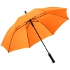 Зонт-трость Lanzer, оранжевый, оранжевый, оцинкованная сталь, купол - эпонж; ручка - пластик; каркас - стеклопластик