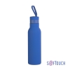Бутылка для воды "Фитнес" 700 мл, покрытие soft touch, синий, нержавеющая сталь/soft touch/пластик