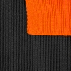 Шарф Snappy, темно-серый с оранжевым, серый, оранжевый, акрил