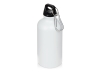 Бутылка «Hip S» с карабином, 400 мл, матовая, белый, пластик, алюминий