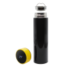 Термос Reactor duo black с датчиком температуры (черный с желтым), черный, металл