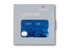 Швейцарская карточка «SwissCard Lite», 13 функций, синий, металл