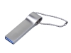 USB 3.0-флешка на 128 Гб с мини чипом и боковым отверстием для цепочки, серебристый