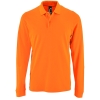 Рубашка поло мужская с длинным рукавом Perfect LSL Men, оранжевая, оранжевый, хлопок