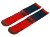 Набор носков с рождественской символикой, 2 пары, красный, полиэстер, хлопок