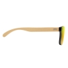 Солнцезащитные очки сплошные, желтый, бамбук