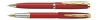 Набор Pierre Cardin PEN&PEN: ручка шариковая + роллер. Цвет - красный.Упаковка Е., красный, латунь
