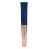 Веер деревянный, синий, wood+polyester