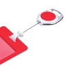 Ретрактор Dorset, белый с красным, белый, красный, металл; пластик; покрытие софт-тач